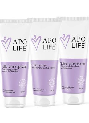 Apolife Produktgruppe - Fußcreme spezial, Fußcreme, Schrundencreme